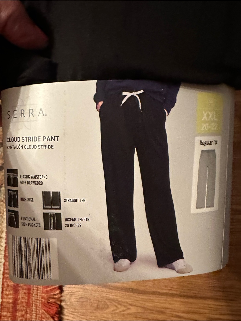 Cloud Stride straight Pants - Black